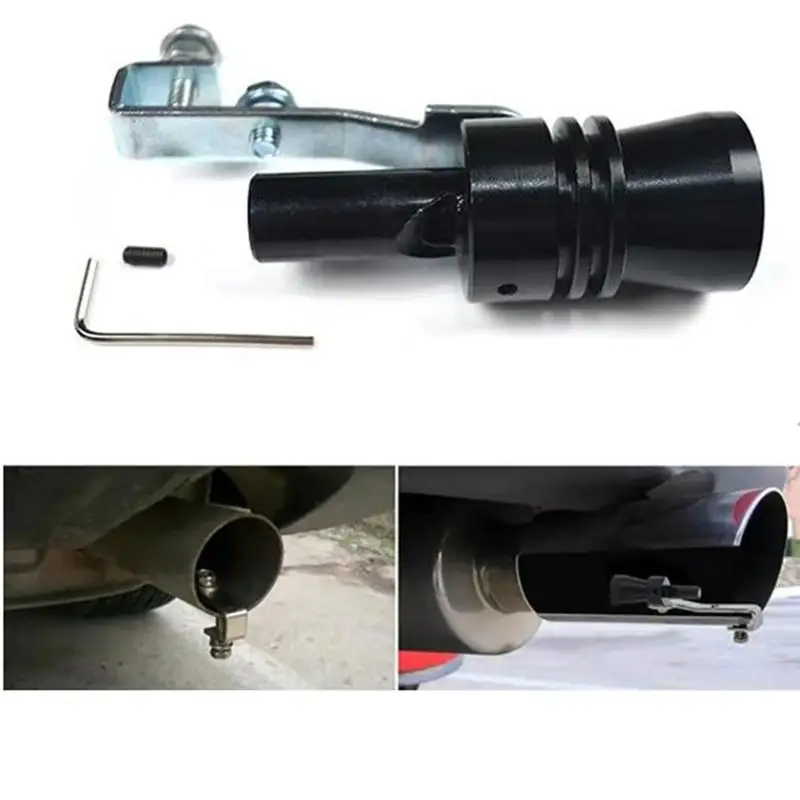 2 шт. автомобильный тюнинговый турбинный свисток эхолот выхлопной трубы эхолот хвост выхлопной звуковой свисток труба для смещения автомобиля