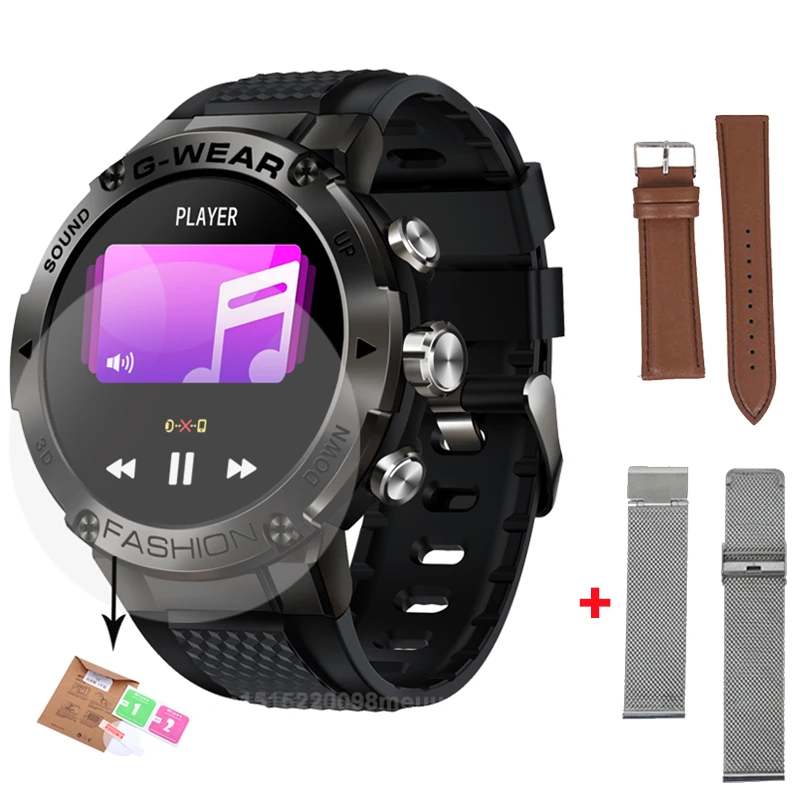 Sports Smart Watch Men BT Phone Call Customize Watch Faces Music Fitness Tracker Super Long Standby Smartwatch Android IOS K28H 