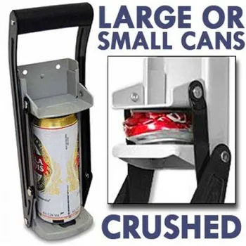 

16OZ Large Beer Can Crusher for Recycling 2-in-1Wall Mounted Tin Bottle Opener Recycling Tool 500ML