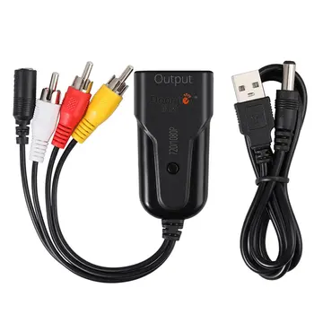 

for WII TO HDMI 1080P Video Converter W/ 3.5mm Audio Output +HDMI Cable RCA to HDMI Converter Composite CVBS Adapter