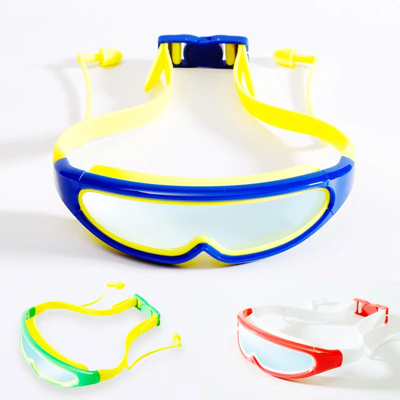 

CHILDREN'S Swimming Goggles Anti-fog Waterproof High-definition BOY'S Girls Swimming Goggles Big Box wen quan bao Swimming Glass
