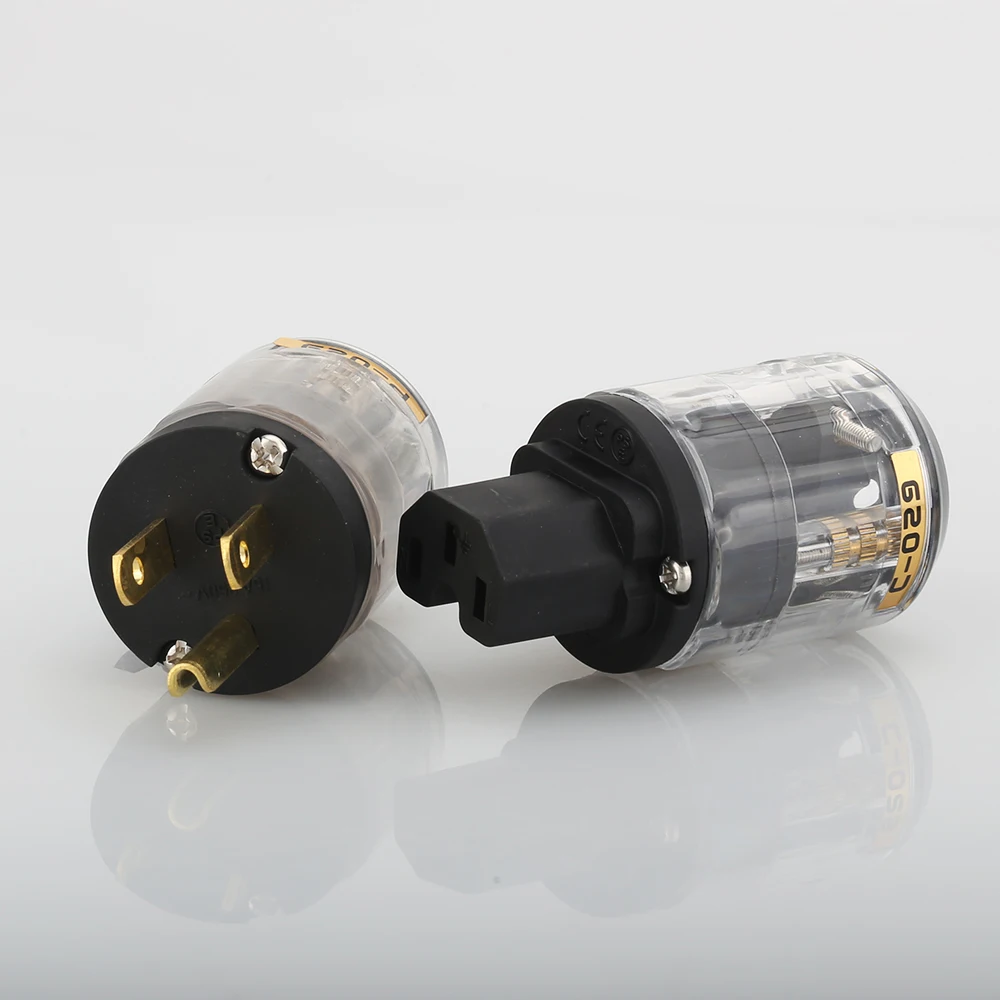 Hi End Hifi аудио P-029 позолоченный AC мощность Электрический разъем шнур питания разъемы США Schuko Разъем питания