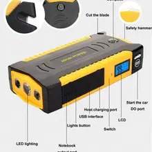 Аварийное пусковое устройство 12 В 600A портативное зарядное устройство для автомобиля пусковое устройство автомобиля зарядное устройство для автомобильного аккумулятора бустер Авто стартер