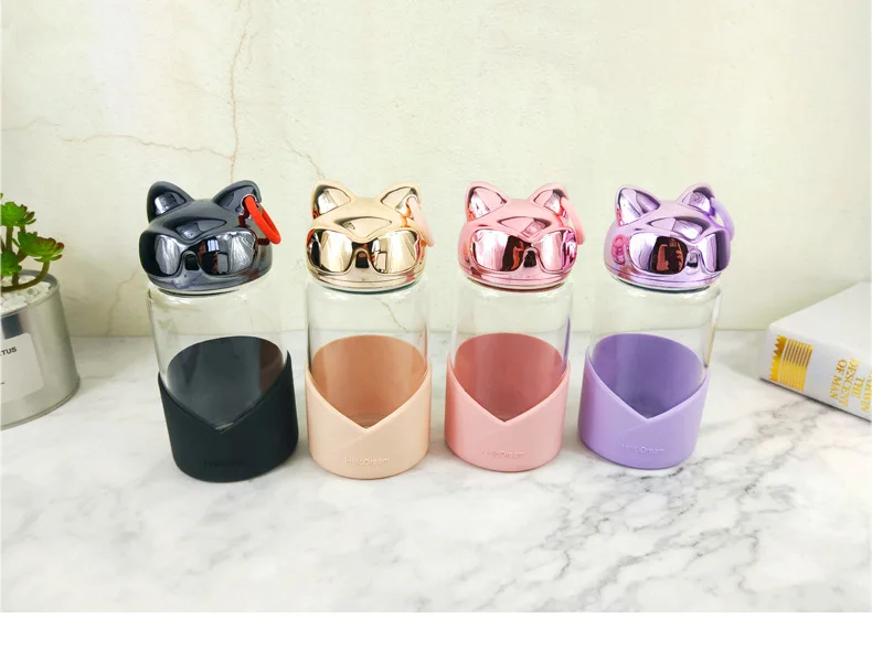 Creative Elvis Heat Resistant Glass Convenient Hand High Borosilicate Glasses Dianyuansu Du Gai Children Students Gift Cup