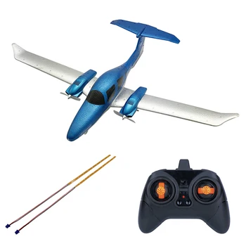 

2.4G DIY Remote Control Foam Airplane Fixed Wing Plane Toy With Battery And LED Strip Model Educational Toy Gift For Kid Adult