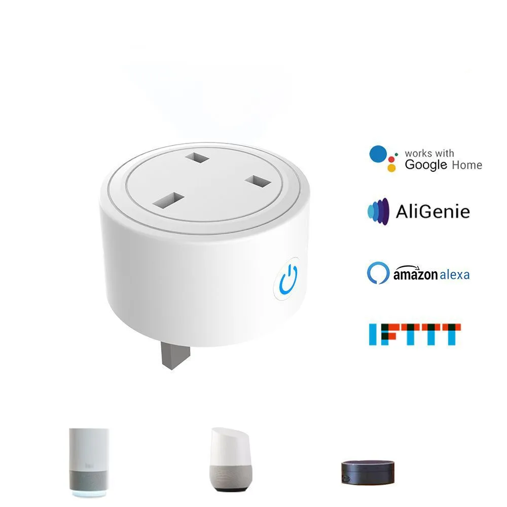 

Smart Plug Socket Basic Phone Remote Control Adapter Smart Life App Wifi Smart UK Plug Voice Control Work With Alexa Google Home