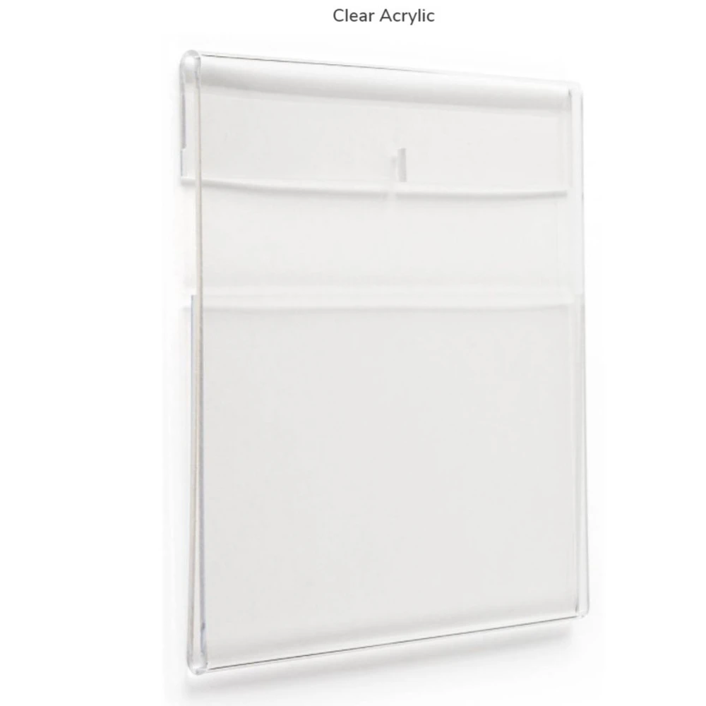 

A4 Acrylic Wall Sign Holder Clear Plastic Picture Frame for Wall Side Insert