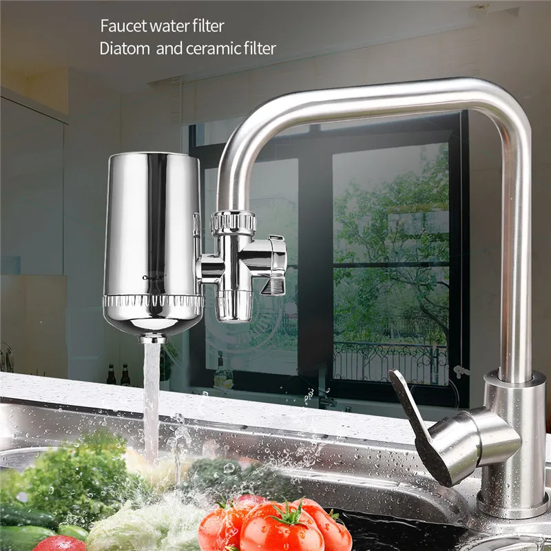 Purificador de agua para grifo de cocina, Filtro de agua de carbón activado para el hogar, eliminación de bacterias y óxido, Cartucho de agua