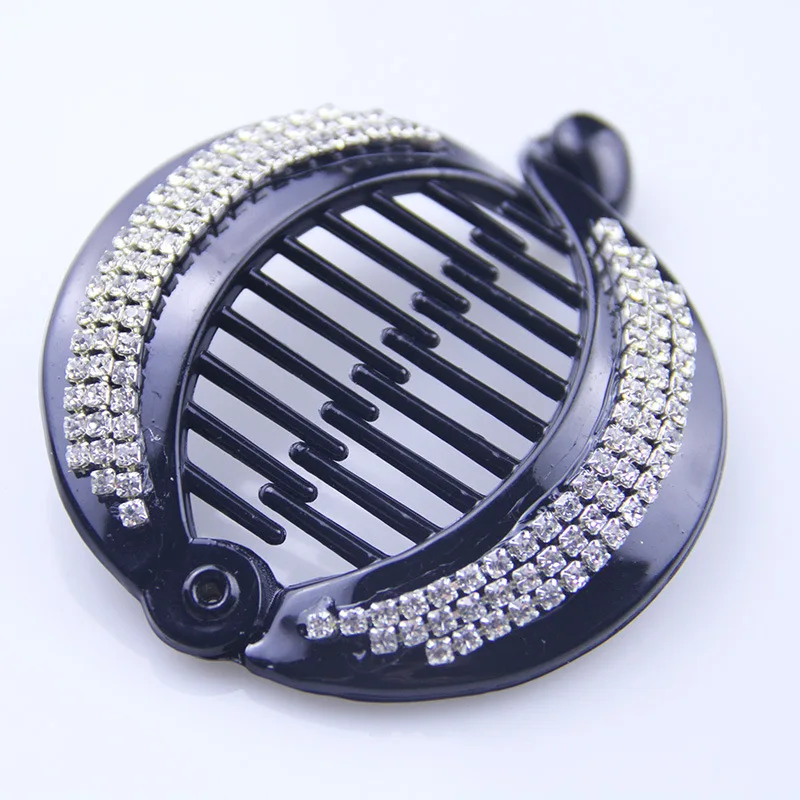 

Hair Claws Clip Fish Shape Banana Barrettes Black With Stones Hairpins Hair Accessories For Women Hair Clip Clamp ACC70