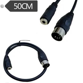 

50CM DIN to 3.5mm Cable 5 Pin DIN Plug Male to 3.5MM Female SmartPhone AUX Headphone Stereo Jack Adapter Input Cable 0.5m 1.5m