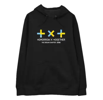 

New Korean Fashion Kpop Txt The Dream Chapter STAR Supportive Hooded Hoodies Unisex Fleece/thin Sweatshirt Pullovers Hiphop Tops