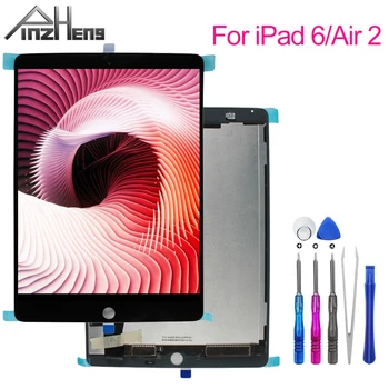 

PINZHENG 9.7'' LCD For Apple iPad 6 Air 2 A1567 A1566 100% AAA+ Grade LCD Display Touch Screen Digitizer Assembly Replacement