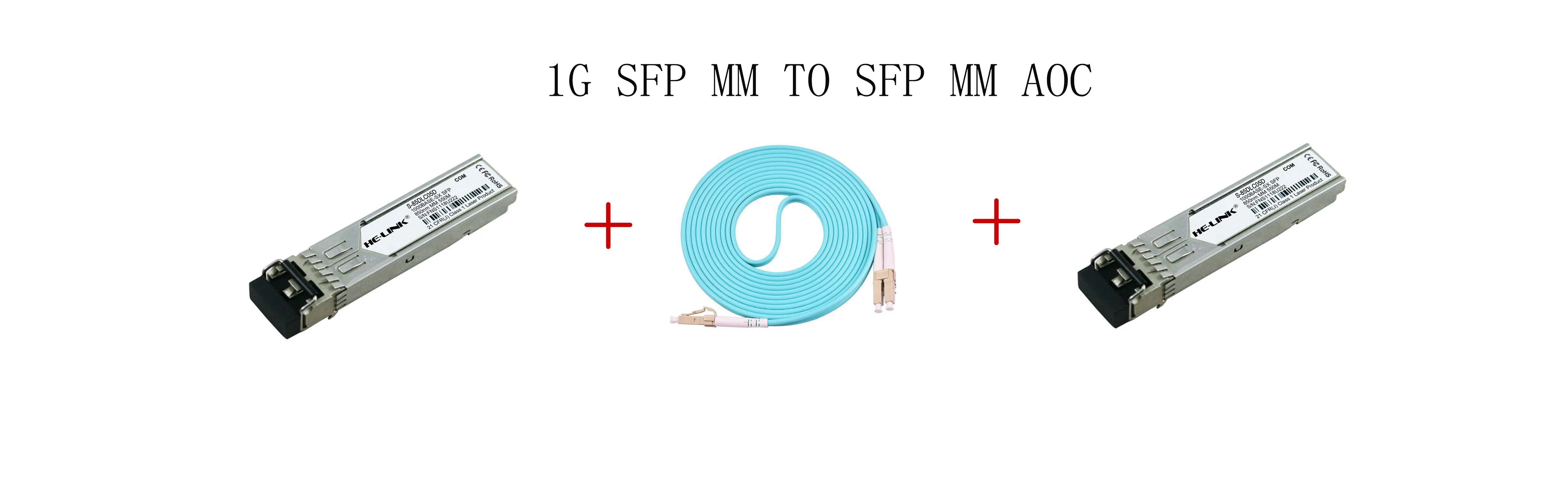 2 м SFP к SFP 1G многомодовый AOC MikroTik совместимый 2 метра для 1G порта