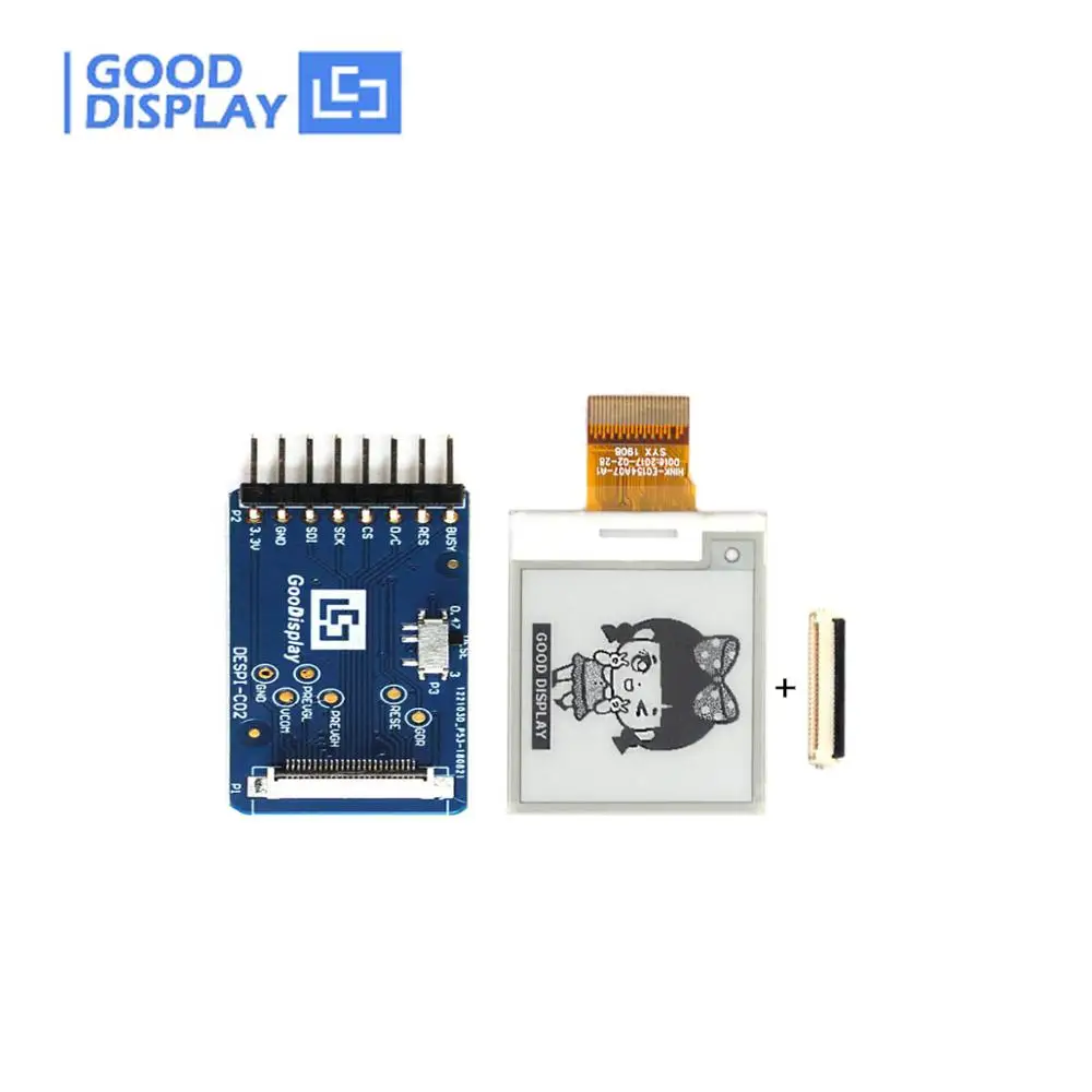 1.54 inch e-ink display with demo kit