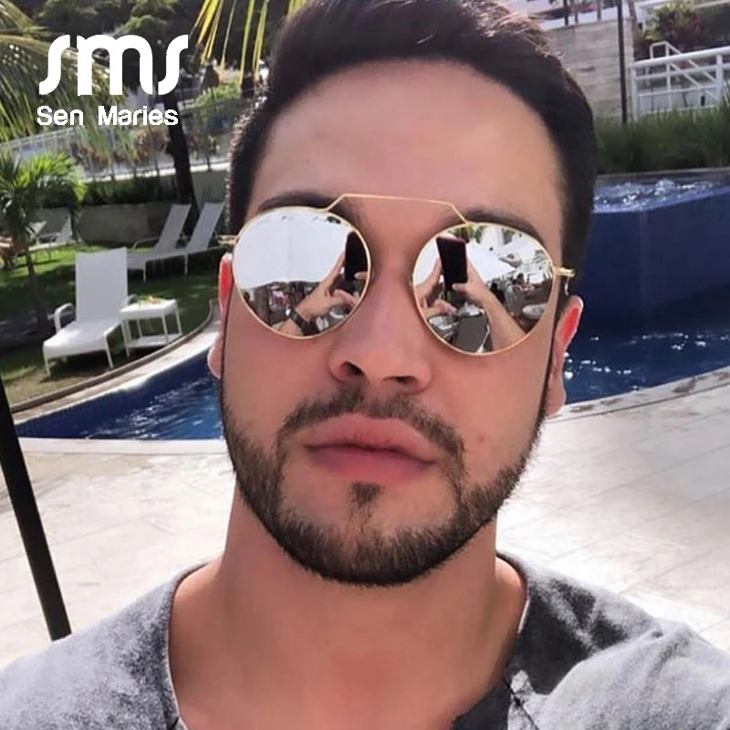 Vintage Round Tony Stark Sunglasses Women Men New Fashion Luxury Metal Retro Shades UV400 gafas de sol hombre Eyeglasses