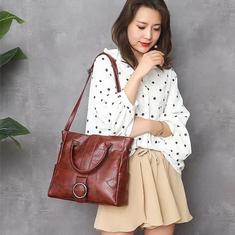  DIINOVIVO Retro Thread Ladies Hand Bags Large Capacity Tote Shoulder Bags Women Travel Crossbody Ha - 4000058531623