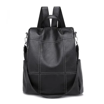 

Women's Backpack 2019 New All-around Soft Leather Fashion Travel Backpack Women's Trendy One Shoulder
