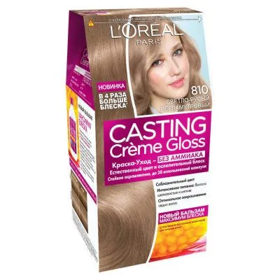 Краска «Casting Creme Gloss» L'Oreal Paris, 810 Перламутровый русый