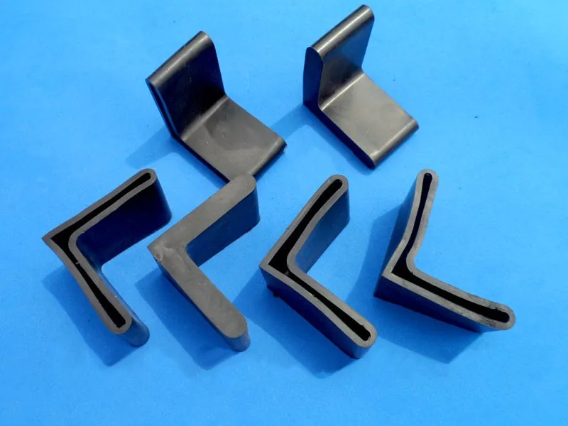

For 25,30,40 50 mm L shape iron steel pad Angle iron rubber cover steel furniture Goods shelf feet cover table desk