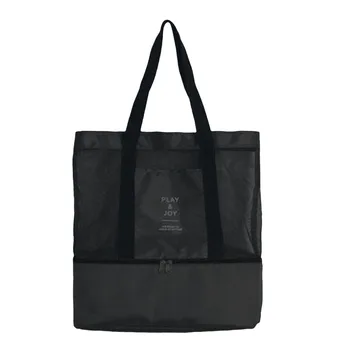 

Tote Bag Unisex Travel Double Insulation Picnic Bag Shoulder Shopping Grid Storage Large Bag Totes Bolsas De Tela