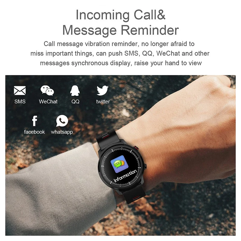 S10 Smart Watch 1.30 Inch 240x240 Display Bluetooth 4.0 Fitness Pedometer Calorie Distance Smart Timer Heart Rate Monitoring