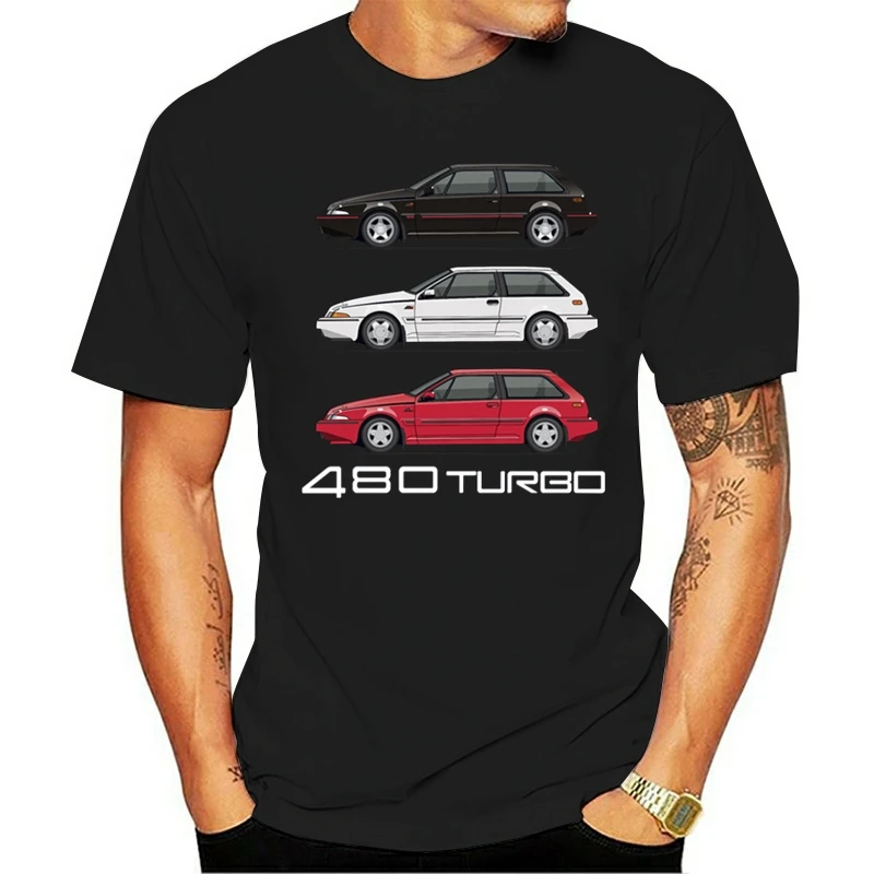 

Men's Stack of 480 Turbos t shirt Designing cotton round Neck gents Graphic Breathable Spring Autumn cool shirt