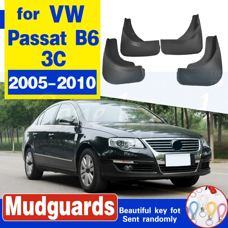High Quality ABS Plastics Automobile Fender Mudguards Mud Flaps For Volkswagen VW Passat B6(European version) 2005-2010 | Автомобили и