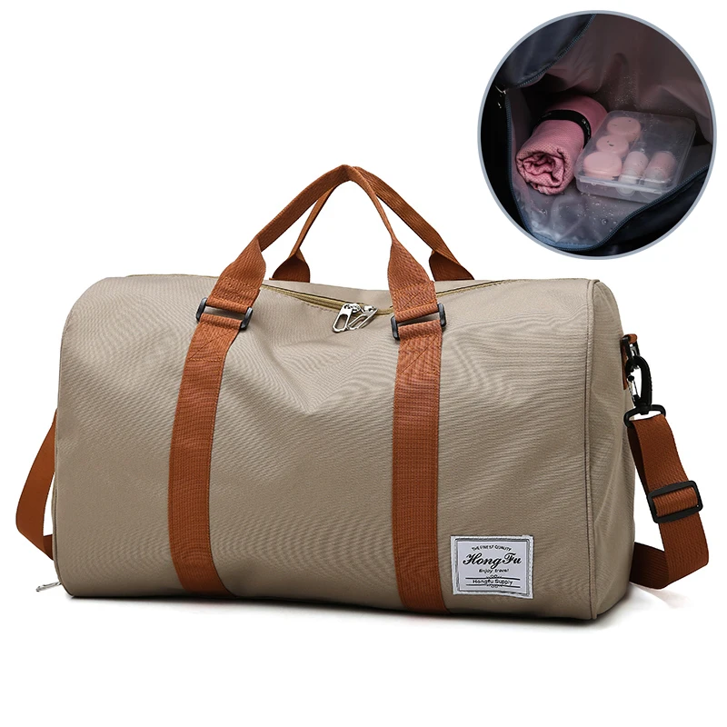 Dry Wet Separate Gym Bag Fitness Bags for Shoes Solid Color Outdoor Shoulder Gymtas Tas Sac De Sport Student Sportbag Travel | Спорт и