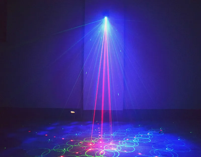 Новогодний мини RGB диско-светильник светодиодный лазерный проектор лампа USB перезаряжаемая для свадьбы, дня рождения, вечеринки, DJ лампа