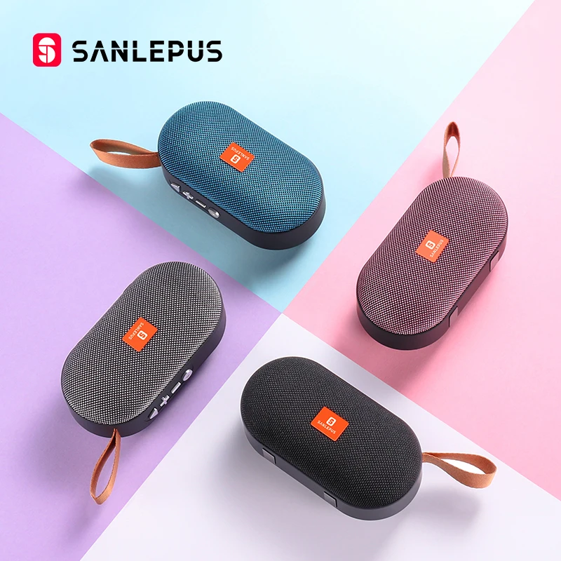 SANLEPUS Мини Bluetooth динамик портативный беспроводной звуковая система 3D стерео