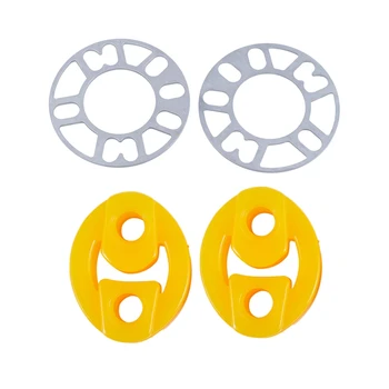 

2 Pcs 4 hole and 5 hole Wheels Wheel Rims Spacers & 2 Pcs Rubber 2 Holes Race Car Muffler Exhaust Hanger Bushing
