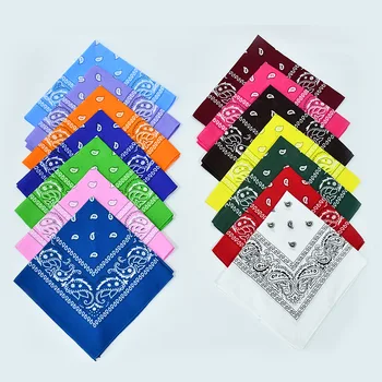 Vendita calda fazzoletto Bandana Hip Hop moda fascia collo sciarpa sport copricapo polso avvolge sciarpe quadrate testa 1