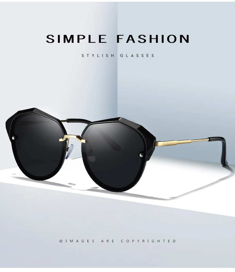 luxury Women Sunglasses Polarized Fashion Ladies Eyeglasses Retro Oculos De Sol Gafas UV400 No.201993