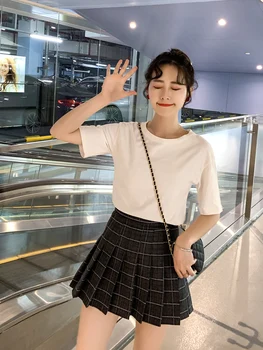 

Harajuku Preppy Style Plaid Skirts Mini Cute Japanese School Uniforms Ladies Jupe Kawaii Skirt Saia Faldas Women Pleat Skirt