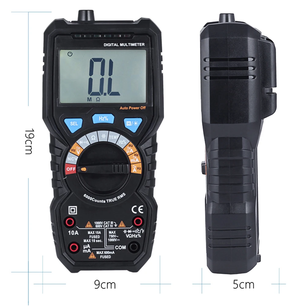 Цифровой мультиметр BSIDE ADM08 PRO True RMS Автоматический диапазон постоянный ток