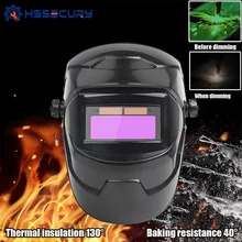 

Hssecury Welding Helmet Welder Mask Large View True Color Solar Power Auto Darkening Welding Mask For Arc Weld Grind Cut