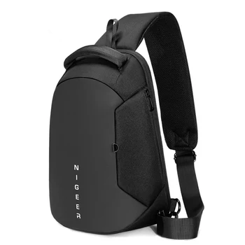 

2019 Fashion Men's Business Chest Bag Oxford Waterproof Large-Capacity Shoulder Messenger Bag Casual Travel USB Charging Bag