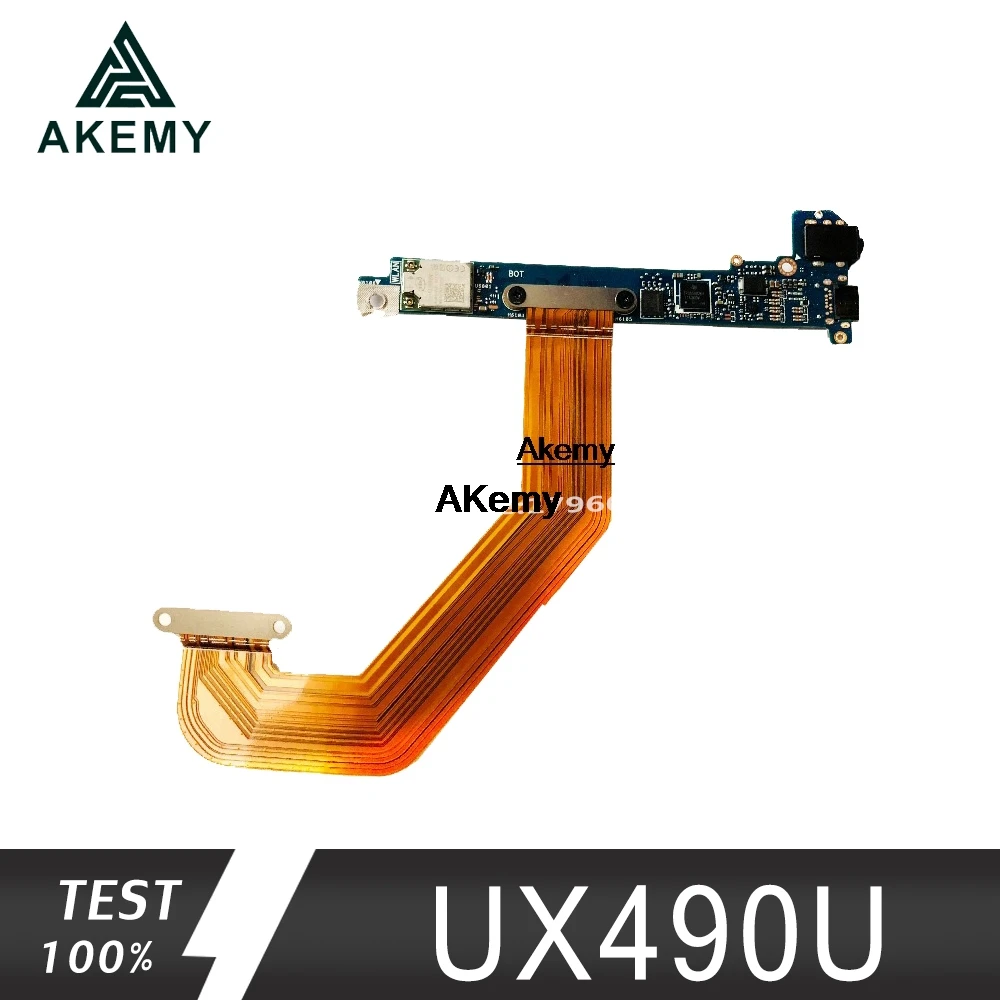 Оригинал для For Asus UX490UA UX490U UX490 аудио Плата wifi плата IO BD REV 2 1 протестирована хорошо
