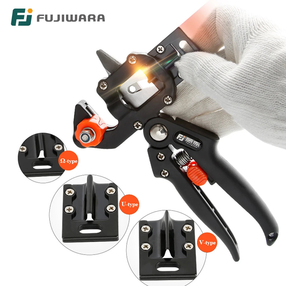 FUJIWARA Grafting Shears Scissor  Fruit Tree Vaccination Multi-function Bud Cutter 3 Styple Blade Gardening Tools garden blower