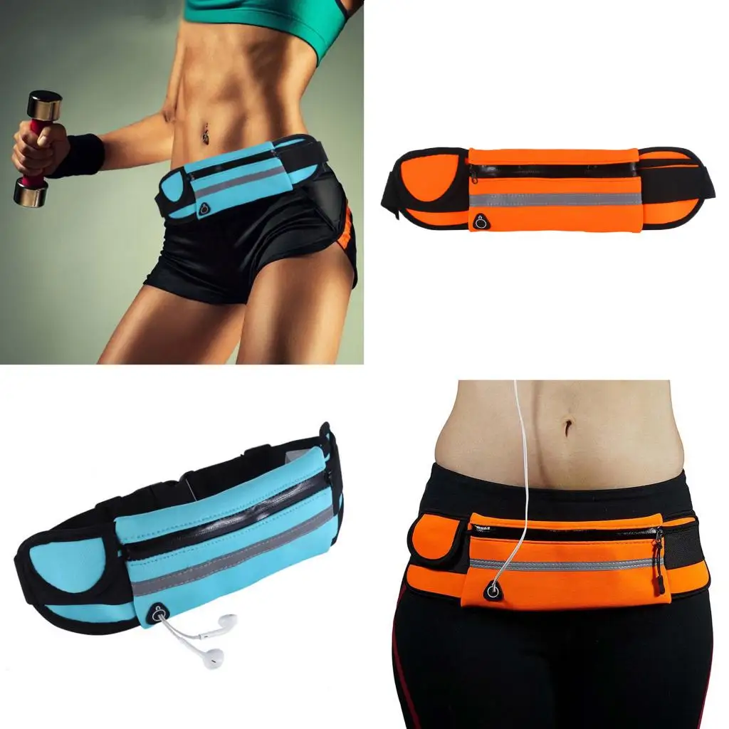 Sport Jogging Runner Waist Bag Pocket Phone ID Travel Purse Waist Packs