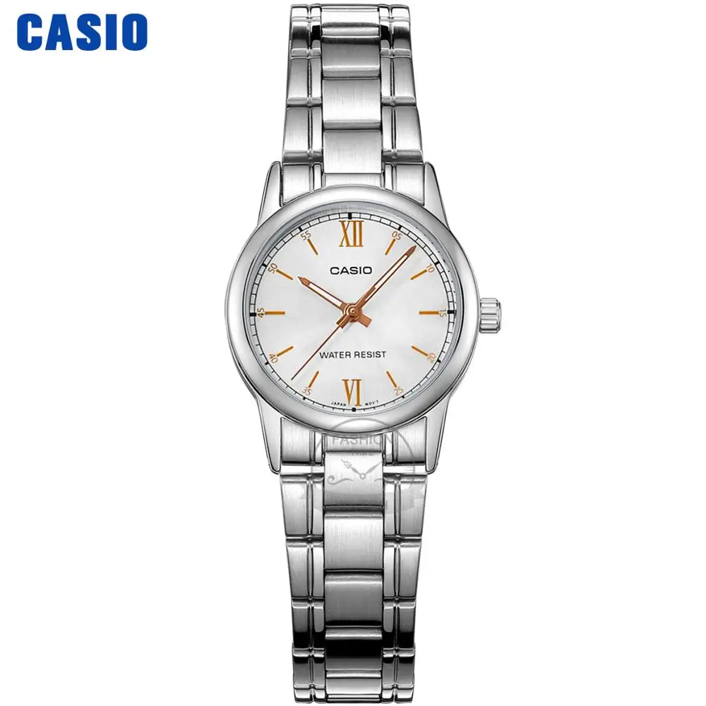 LTPV005D7B2 Casio часы женские часы лучший бренд класса люкс Водонепроницаемый Кварцевые часы женские дамы Подарки кожаный ремешок для часов Часы Спортивные часы relogio feminino reloj mujer montre homme bayan kol saati zegarek - Цвет: LTPV005D7B2