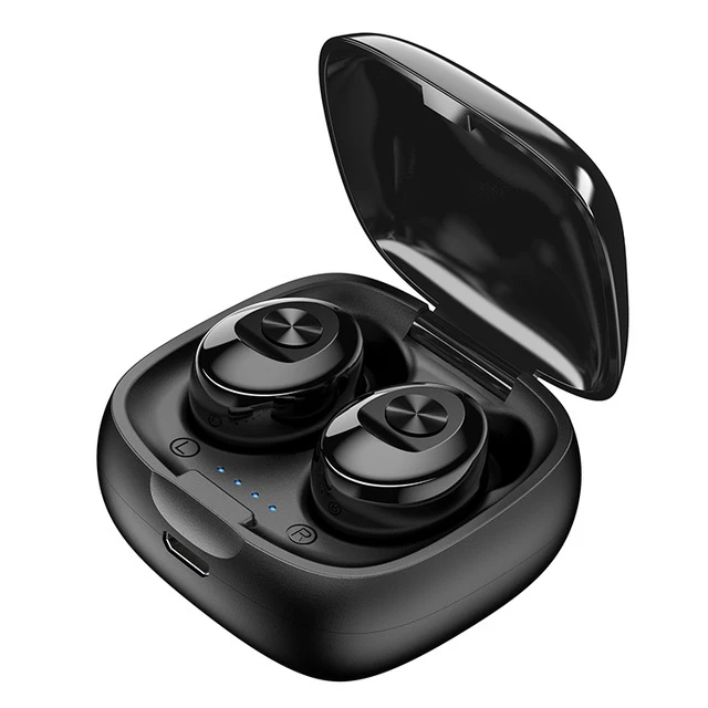 Amorno беспроводные наушники TWS Bluetooth наушники стерео туры беспроводные наушники HIFI Звук Спорт Handsfree игровая гарнитура для телефона - Цвет: Black