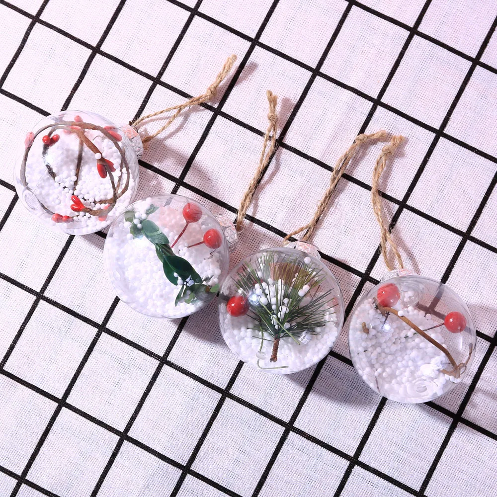 Multicolor Shiny Christmas Balls Plastic Baubles Xmas Balls Ornament Christmas Tree Hanging Decorations Ball New Year