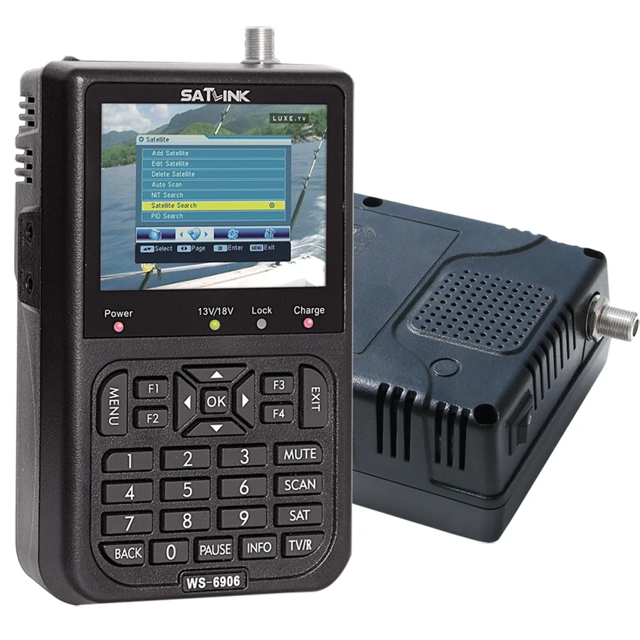 Localizador de Sinal Receptor de Fta para Qpsk Digital Satlink Tela Lcd Dvb-s - s2 Satélite tv av ws 6906 3.5 - Image 2