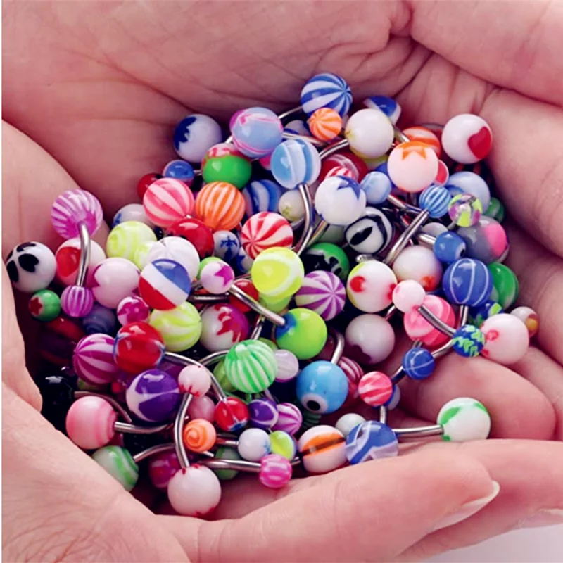Juego De 2 Anillos De Ombligo De Acero Quirúrgico 316L - 10 Mm, 1.6 Mm De Grosor, Hipoalergénicos