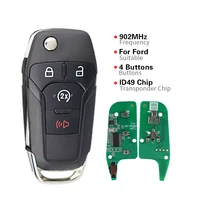 YIQIXIN สมาร์ทคีย์ระยะไกล Fob สำหรับฟอร์ด S-MAX GALAXY MONDEO Focus Fusion Mk2 Mk7 Explorer Ranger 2/3/4ปุ่ม315/433/902 6