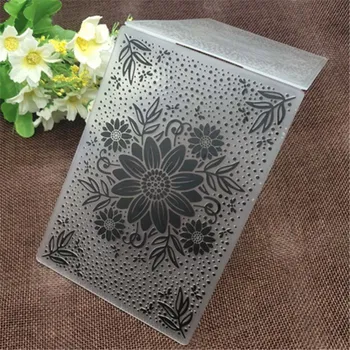 

Flower print DIY Plastic Embossing Folders for DIY Scrapbooking Paper Craft/Card Making Decoration Supplies