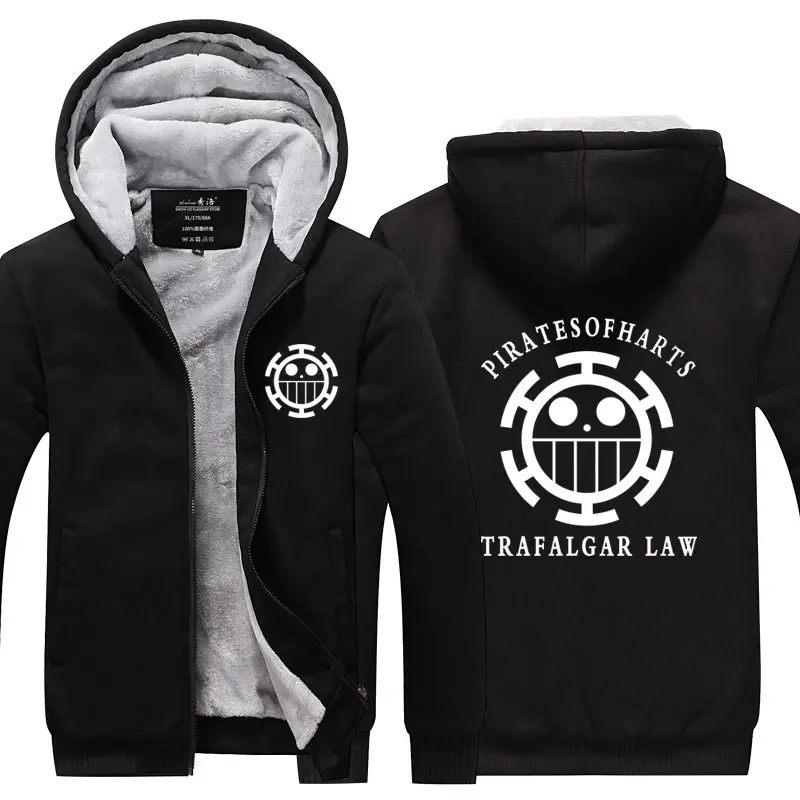 Один кусок Trafalgar D водное право Чоппер Толстовка Куртка пальто зима флис толстые теплые толстовки с длинным рукавом размера плюс