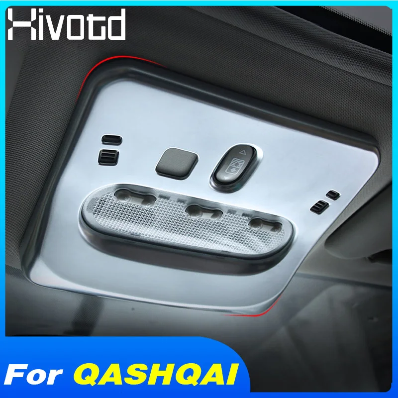 Hivotd для Nissan qashqai j11 Dualis 2019 ABS хромированный светильник чтения на передней крыше