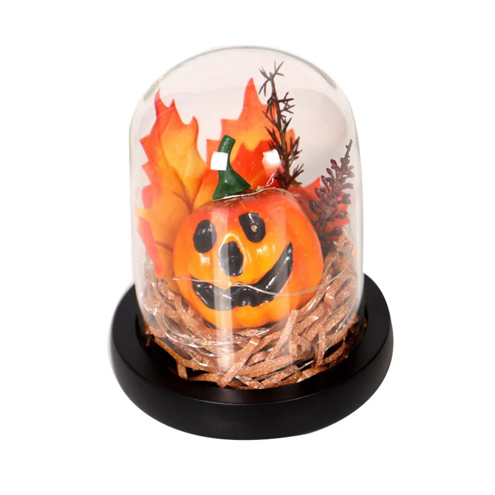Halloween Micro Landscape Glass Pumpkin Decoration Home Furnishing Holiday Gifts TN88 - Цвет абажура: c